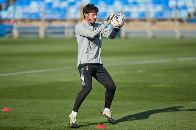 Cristian Álvarez en un entrenamiento (Foto: Daniel Marzo).