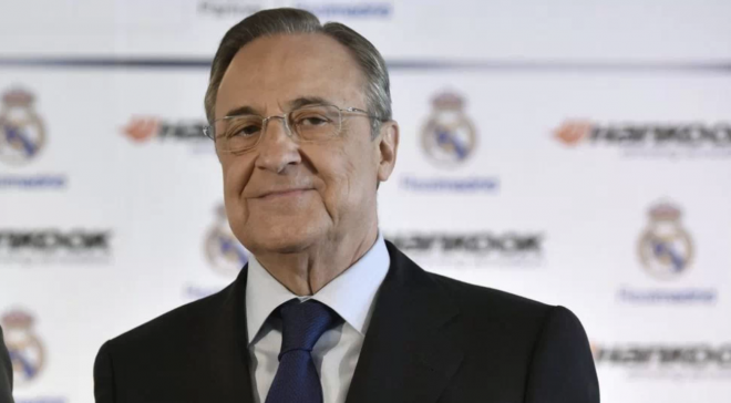 Florentino Pérez, presidente del Real Madrid y de la Superliga europea.