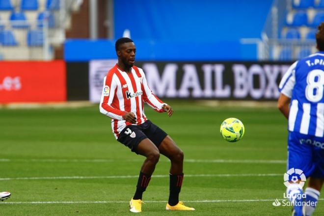 Williams, durante el Alavés-Athletic (Foto: LaLiga).