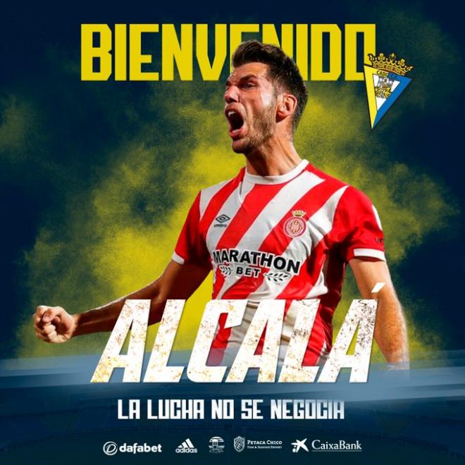 Alcalá, nuevo jugador del Cádiz (Foto: Cádiz CF).