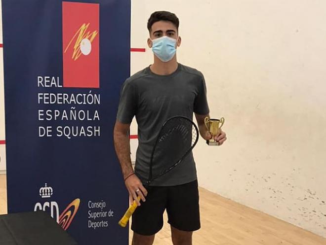 Augusto Ortigosa, tras ganar la Copa de España sub 19.