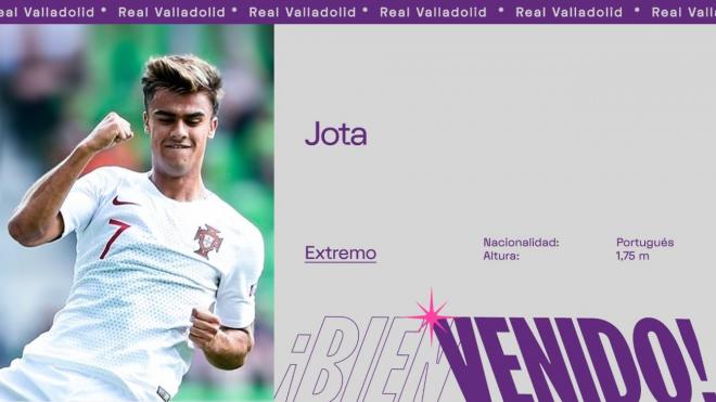 'Jota' Neves, nuevo jugador del Pucela (Foto: Real Valladolid).