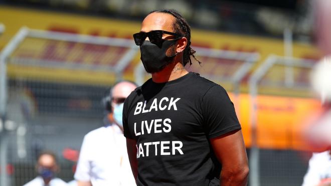 Lewis Hamilton, uno de los mayores defensores del 'Black Lives Matter' en el deporte.