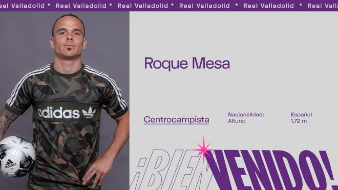 Roque Mesa, nuevo jugador del Real Valladolid hasta el año 2023.