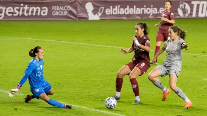 El Athletic femenino cayó derrotado en Las Gaunas en las semifinales de la Copa de la Reina (Foto: