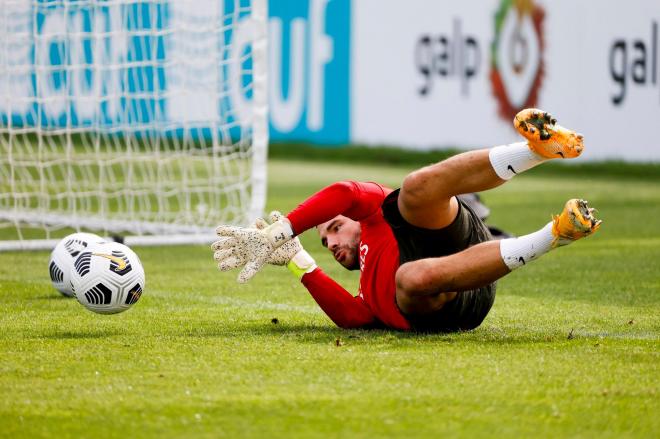 Anthony Lopes, en un entrenamiento de Portugal.