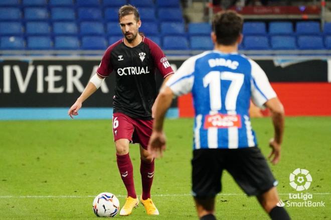 Alberto Benito con el Albacete (Foto: Laliga).