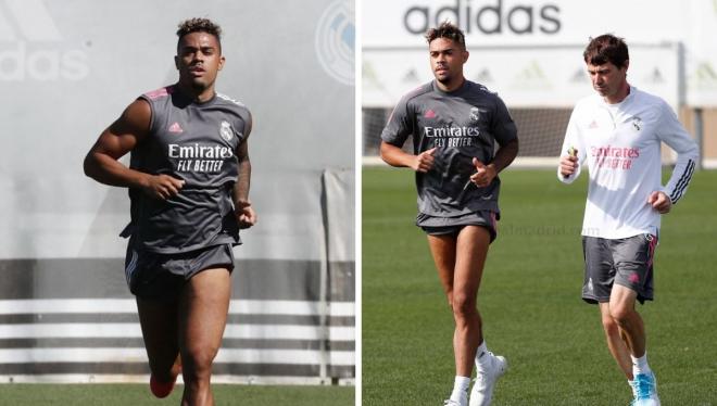 El antes y el después de Mariano Díaz tras su operación (Fotos: Real Madrid).