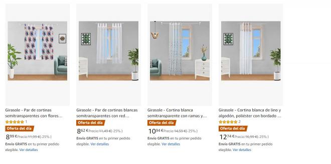 Amazon te trae estas ofertas espectaculares en cortinas.