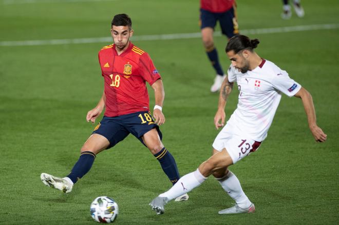 Ferran Torres, en el duelo entre España y Suiza (Foto: EFE).