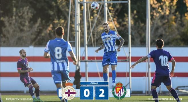 Momento final del Valladolid Promesas-Deportivo (Foto:RCD)