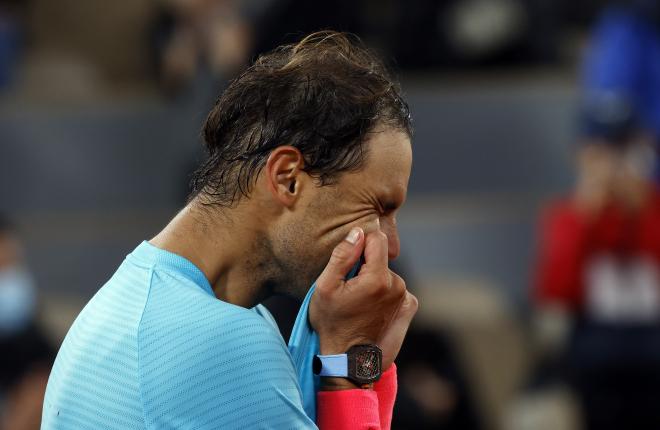 Rafa Nadal, emocionado en París (Foto: EFE).