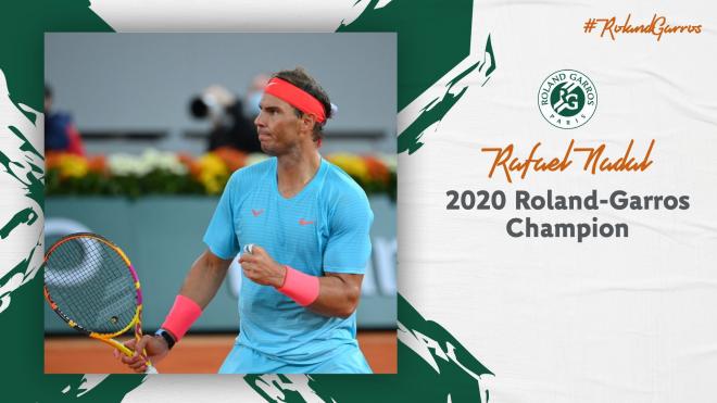 Nadal, campeón de Roland Garros.