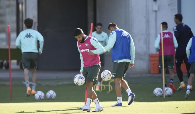 Nabil Fekir en un entrenamiento (foto: Kiko Hurtado).