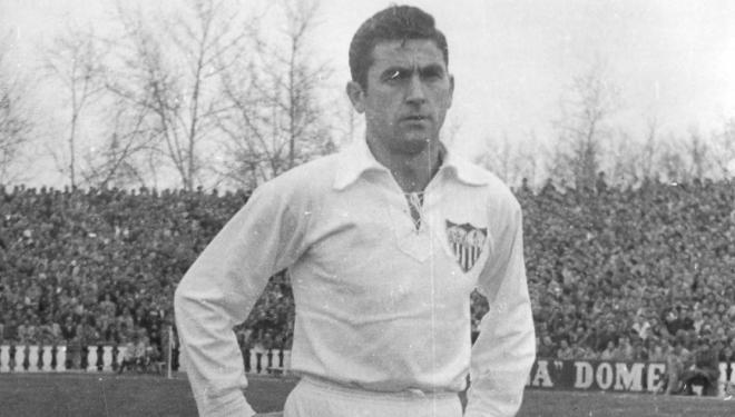 Juan Arza, en su etapa como jugador del Sevilla FC.