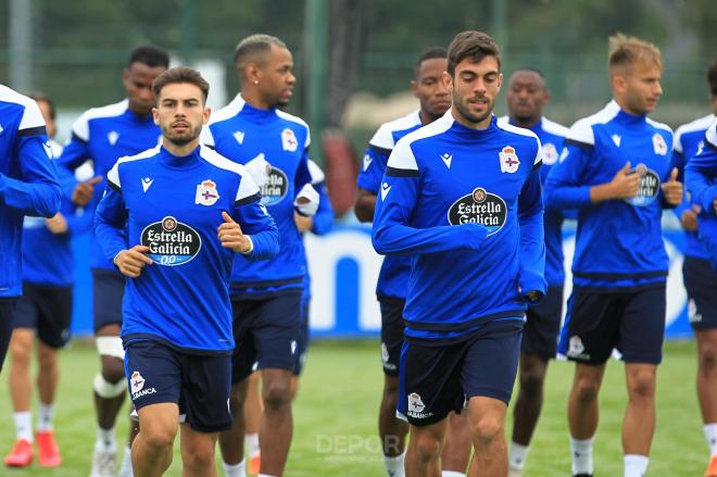 Entrenamiento del Dépor en la Ciudad Deportiva de Abegondo (Foto:RCD)