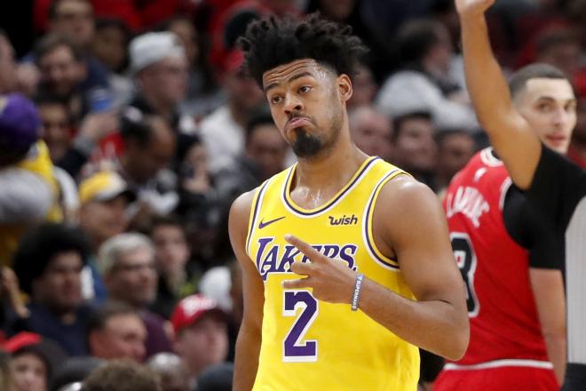 Quinn Cook, con Los Angeles Lakers.