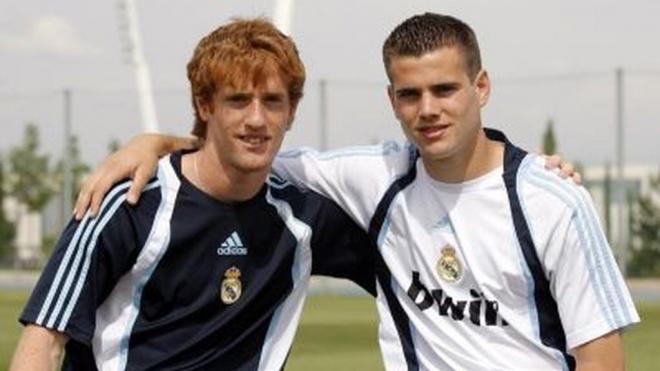 Álex Fernández y Nacho, en la etapa de ambos en el Real Madrid.