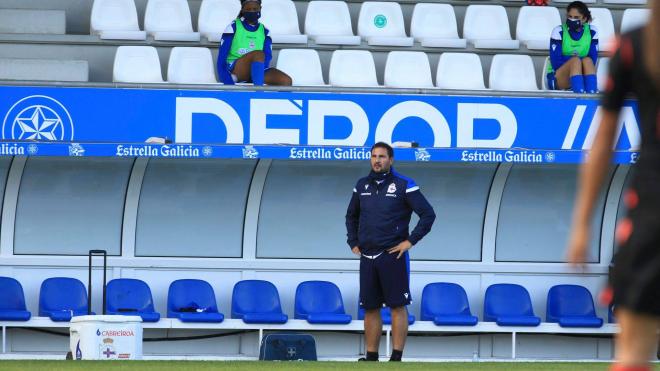 Manu Sánchez fue el entrenador de un Dépor Abanca que ahora surte a los grandes equipos de España y que tendrá representación con España en la Eurocopa (Foto:RCD)