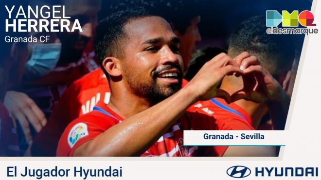 Yangel Herrrera, jugador Hyundai del Granada-Sevilla.