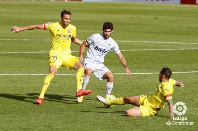 Guedes en el Villarreal-Valencia CF (Foto: LaLiga)