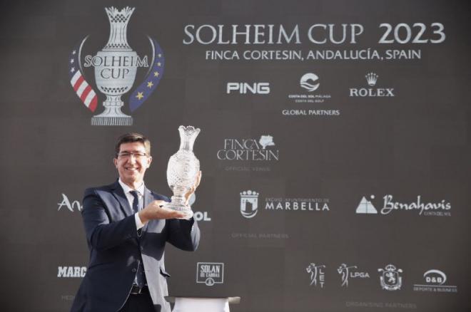 Juan Marín, con la Solheim Cup