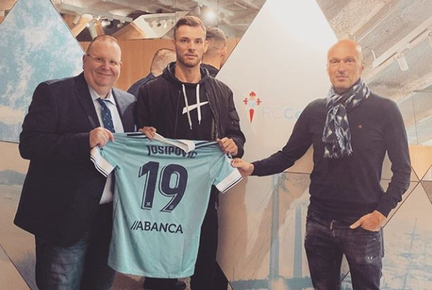 Zoran Josipovic posando con la camiseta del Celta (Foto: zoranjosipovic21).