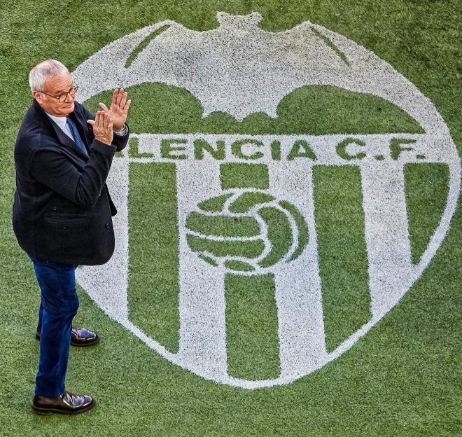 Ranieri fue entrenador del Valencia en el partido del Centenario del club (Foto: Valencia CF)