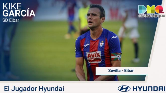 Kike García, jugador Hyundai del Sevilla-Eibar.