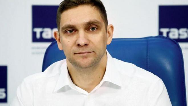 Vitaly Petrov, durante una conferencia.