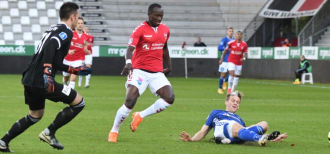 Dwamena en la liga danesa (Foto: Vejle).