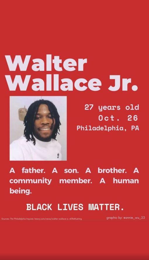 El mensaje de Lewis Hamilton sobre el asesinato de Walter Wallace.