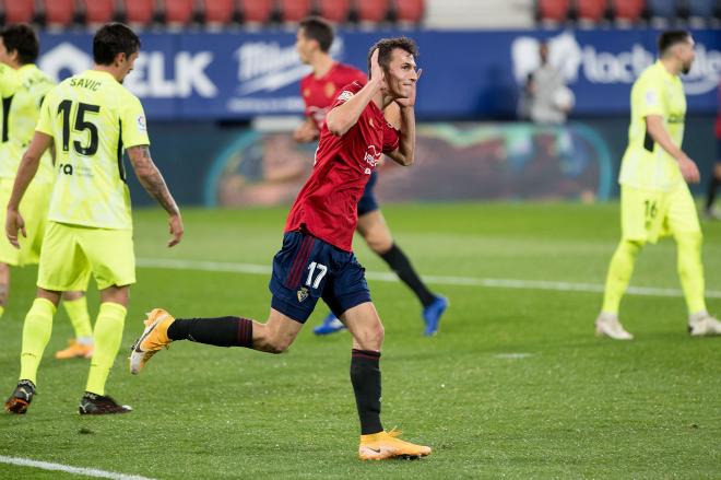 Ante Budimir celebra su primer gol con Osasuna (Foto: CAO).