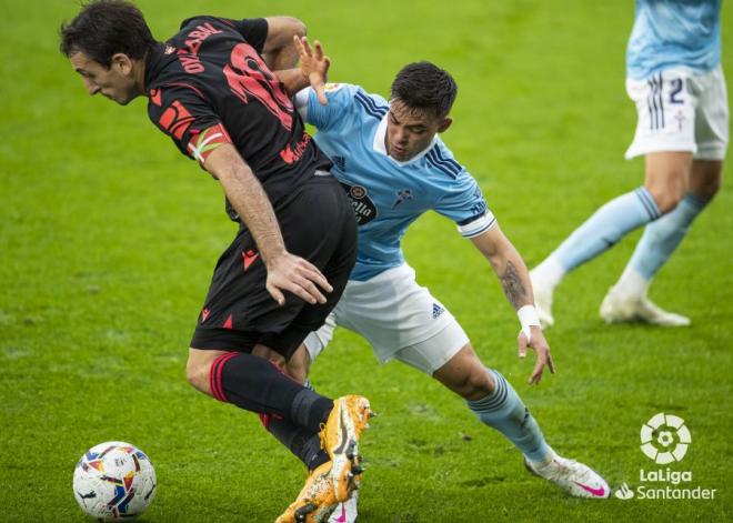 Oyarzabal, durante el Celta-Real Sociedad (Foto: LaLiga)