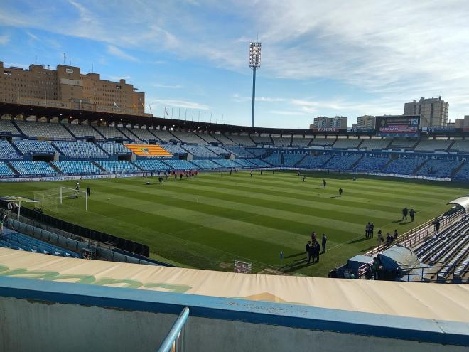 Panorámica del estadio de La Romareda (Foto: Daniel Marzo).