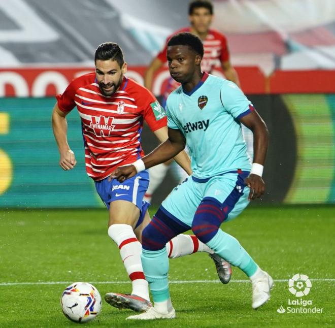 Malsa, durante el Granada-Levante (Foto: LaLiga).