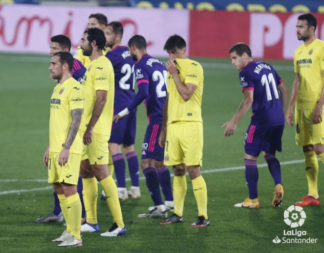 El Real Valladolid, en el duelo ante el Villarreal CF en el Estadio de la Cerámica (Foto: LaLiga).