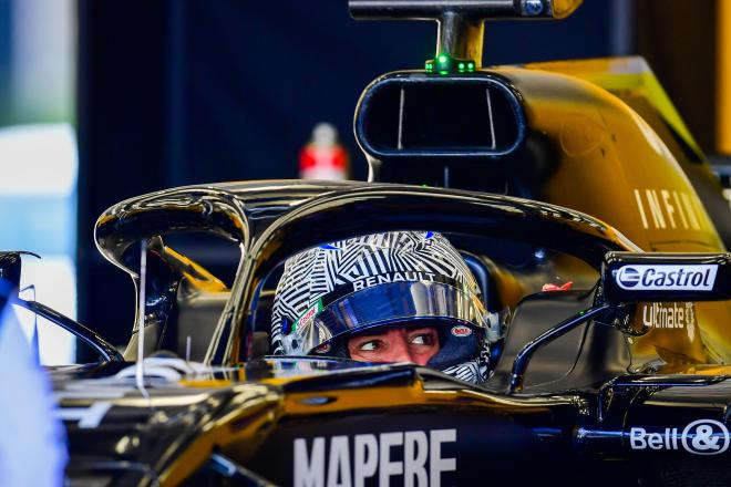El innovador casco con el que Fernando Alonso ha realizado los test con Renault en el circuito de B