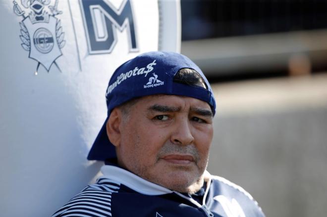 Diego Armando Maradona, antes de su operación (EFE).