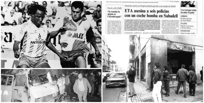 Algunas fotos del atentado, la portada de 'El País', y Makanaky y Priego en un Málaga-Sabadell.