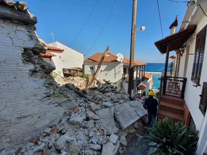 Samos tras el terremoto