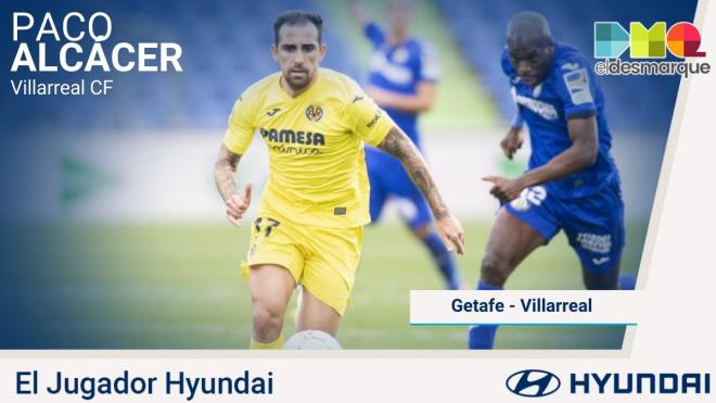 Alcácer, Hyundai del Getafe-Villarreal.