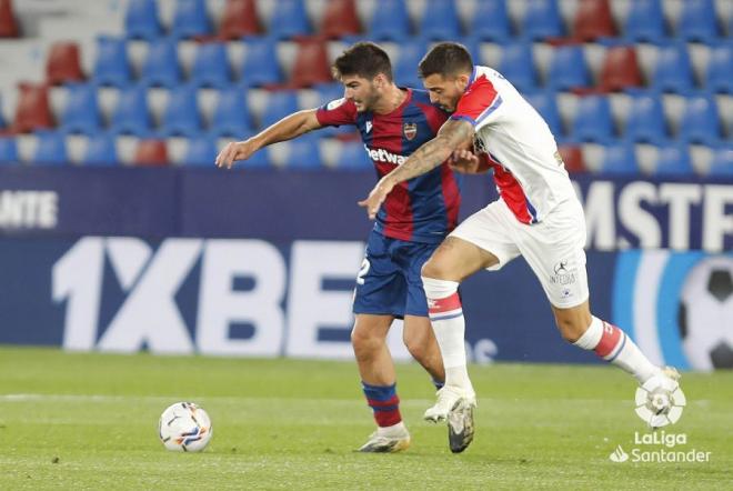 Melero en el último partido. (Foto: LaLiga)