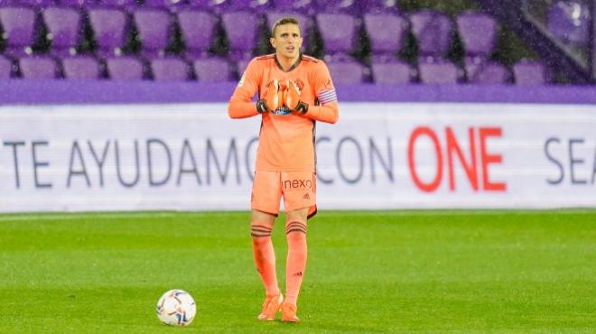 Jordi Masip, con el brazalete de capitán pucelano (Foto: Real Valladolid).