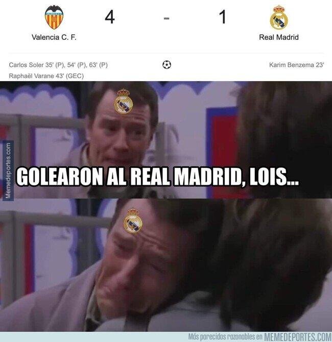 memes victoria del Valencia contra el Real Madrid
