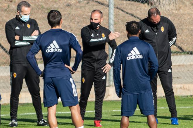 Iván Martínez en su primer entrenamiento (Foto: Daniel Marzo).