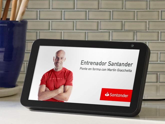 La Skill de Banco Santander y Alexa te ayudará desde tu tablet.