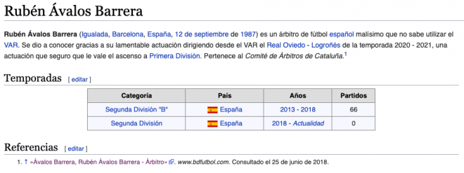 Entrada sobre Ávalos Barrera en Wikipedia