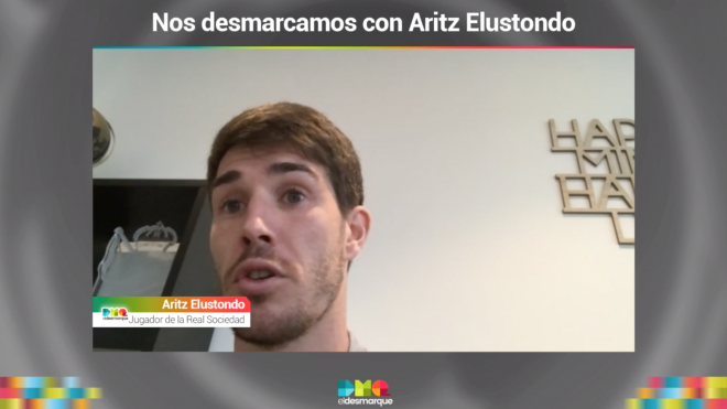 Aritz Elustondo, durante la entrevista con ElDesmarque.