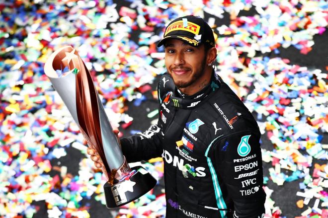 Lewis Hamilton, tras ganar su séptimo Mundial de Fórmula 1 (Foto: L. H.)
